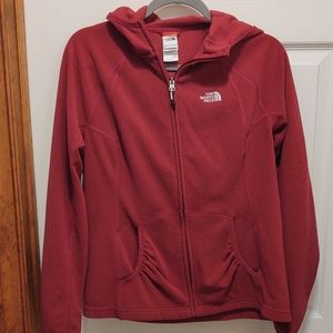 The North Face fleece hoodie, size large